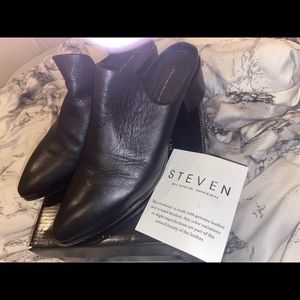 Steve Madden Leather Heeled Mules